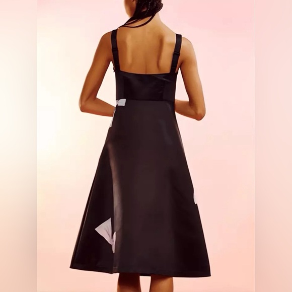 Cynthia Rowley Black Satin w/ Bows & Gems, Sz 0 NWT - Picture 5 of 9